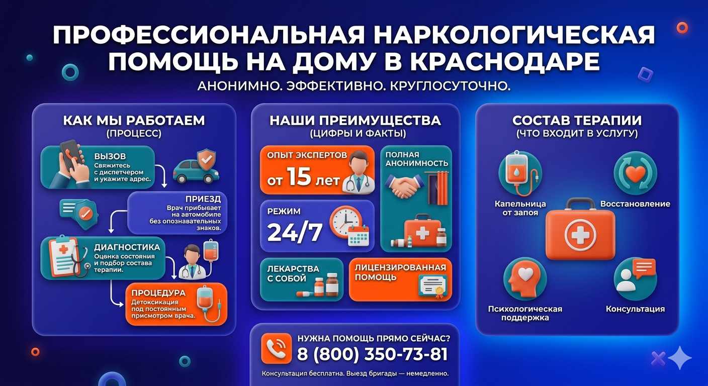 Инфографика о принципах лечения алкоголизма на дому в Аргаяше: этапы вызова нарколога, преимущества анонимной детоксикации и состав медицинской помощи.